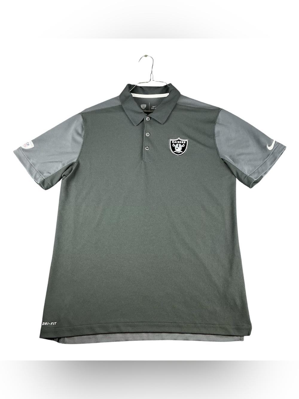 Nike Men’s Dri-Fit NFL Las Vegas RAIDERS Equipment Training Polo On-Field Sz L